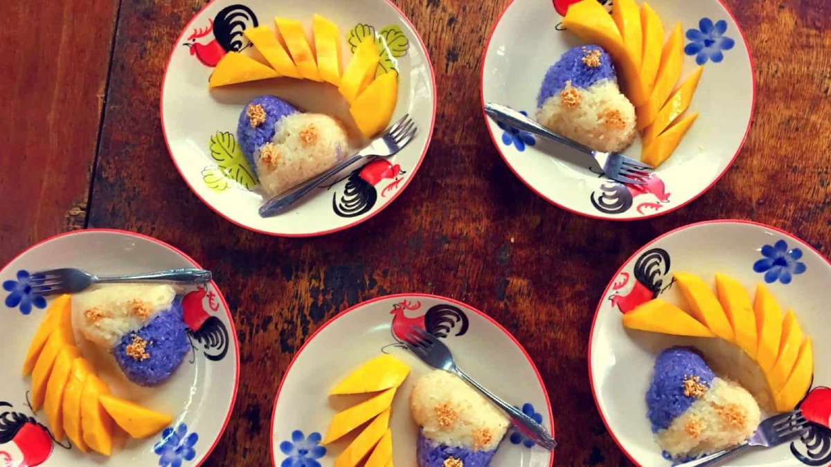 Corso cucina Thai Chiang Mai Mango Sticky Rice